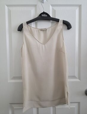 Falconeri Silk V-Neck Tank Top, 0/XS/S